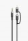 Green Lion 2 in 1 Audio Cable (USB C and Lightning to 3.5mm Aux (1 Meter)