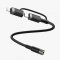 Green 2 in 1 Audio Cable (USB C and Lightning to 3.5mm Jack)