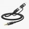 Green Lion 2 in 1 Audio Cable (USB C and Lightning to 3.5mm Aux (1 Meter)