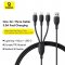 Baseus Ultra Fast 1-for-3 3.5A USB Charging Cable(1.3 Meters)