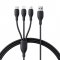 Baseus Ultra Fast 1-for-3 3.5A USB Charging Cable(1.3 Meters)