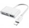 Yesido GS12 Lightning OTG Multiport Adapter (Micro SD Card, Lightning Port, TF Card, USB)