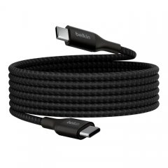 Belkin BoostCharge 240W USB-C to USB-C Braided Charging Cable (1 Meter)