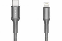 TELUX FLEXIX Braided USB-C to Lightning 27W PD Fast Charging Cable (1 Meter)